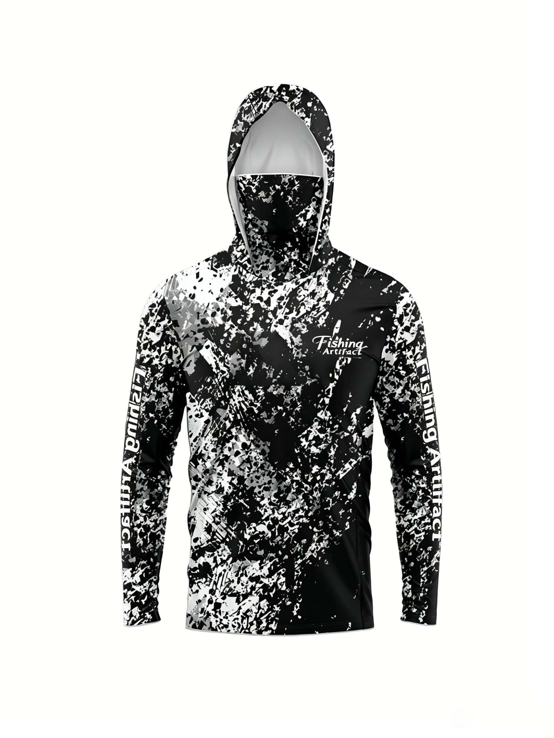 Fishing Mask Sun Protection - Мужская летняя толстовка для рыбалки с