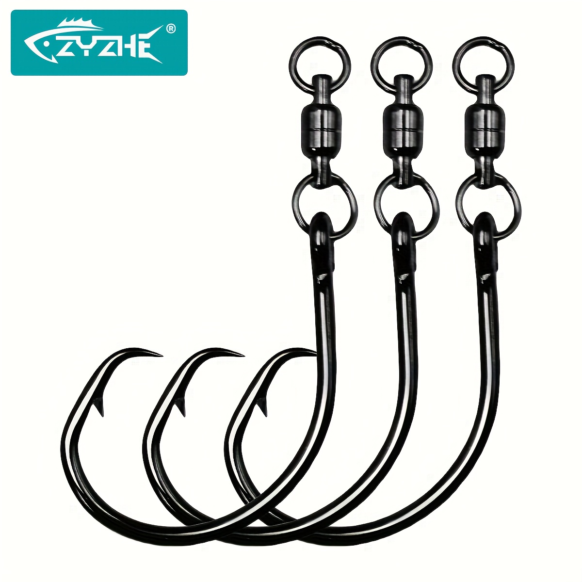 Fishing Belt - Крючки ZYZHE 3/6/9 шт. с вертлюгом