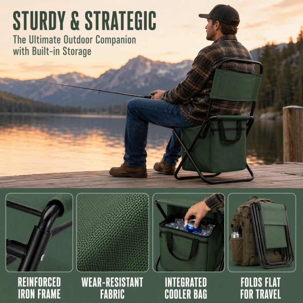 Складной кемпинговый стул из т – обзор и цена Fishing Backpack