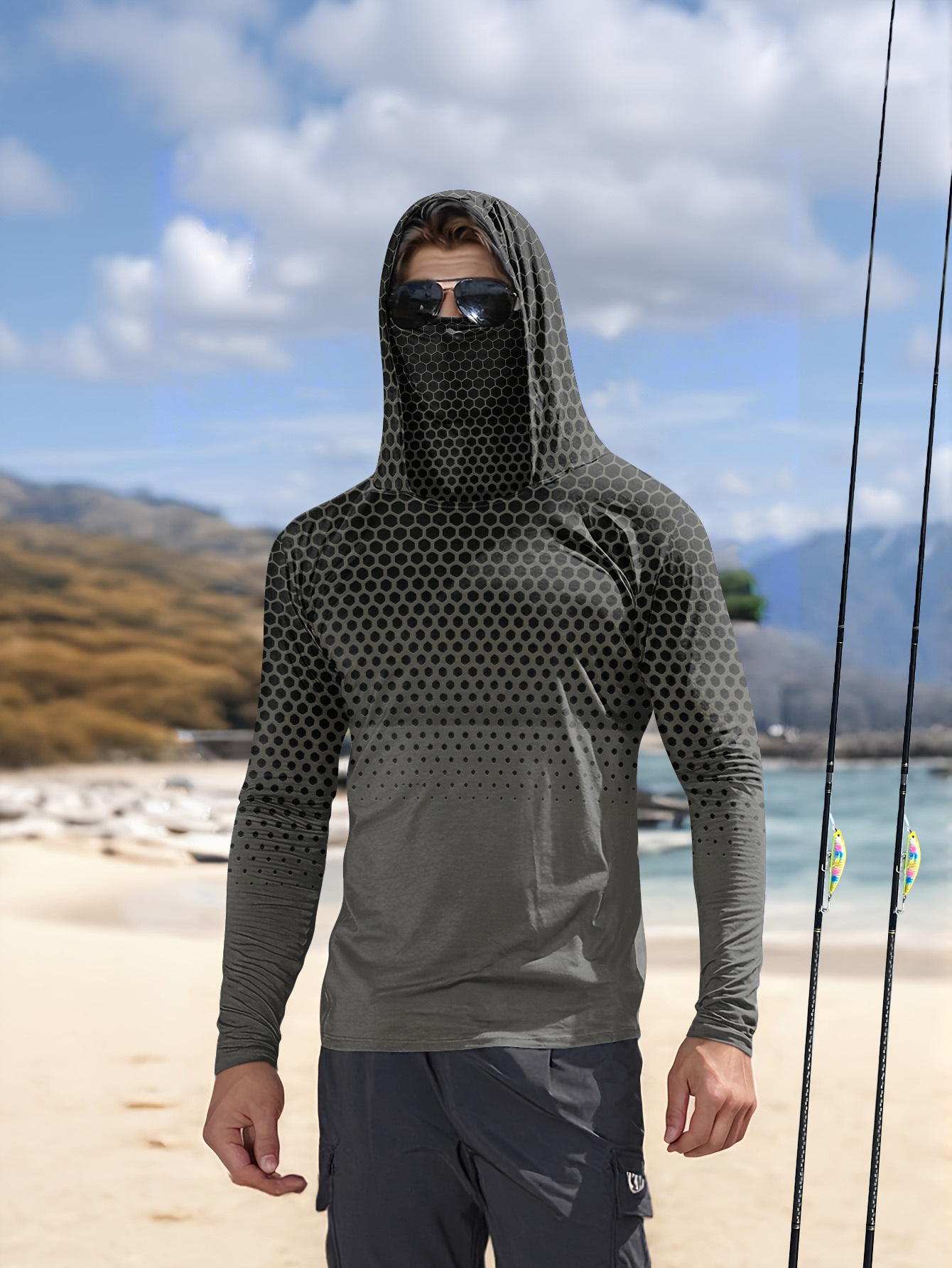 Мужская летняя рыбацкая толсто – обзор и цена Fishing Mask Sun Protection