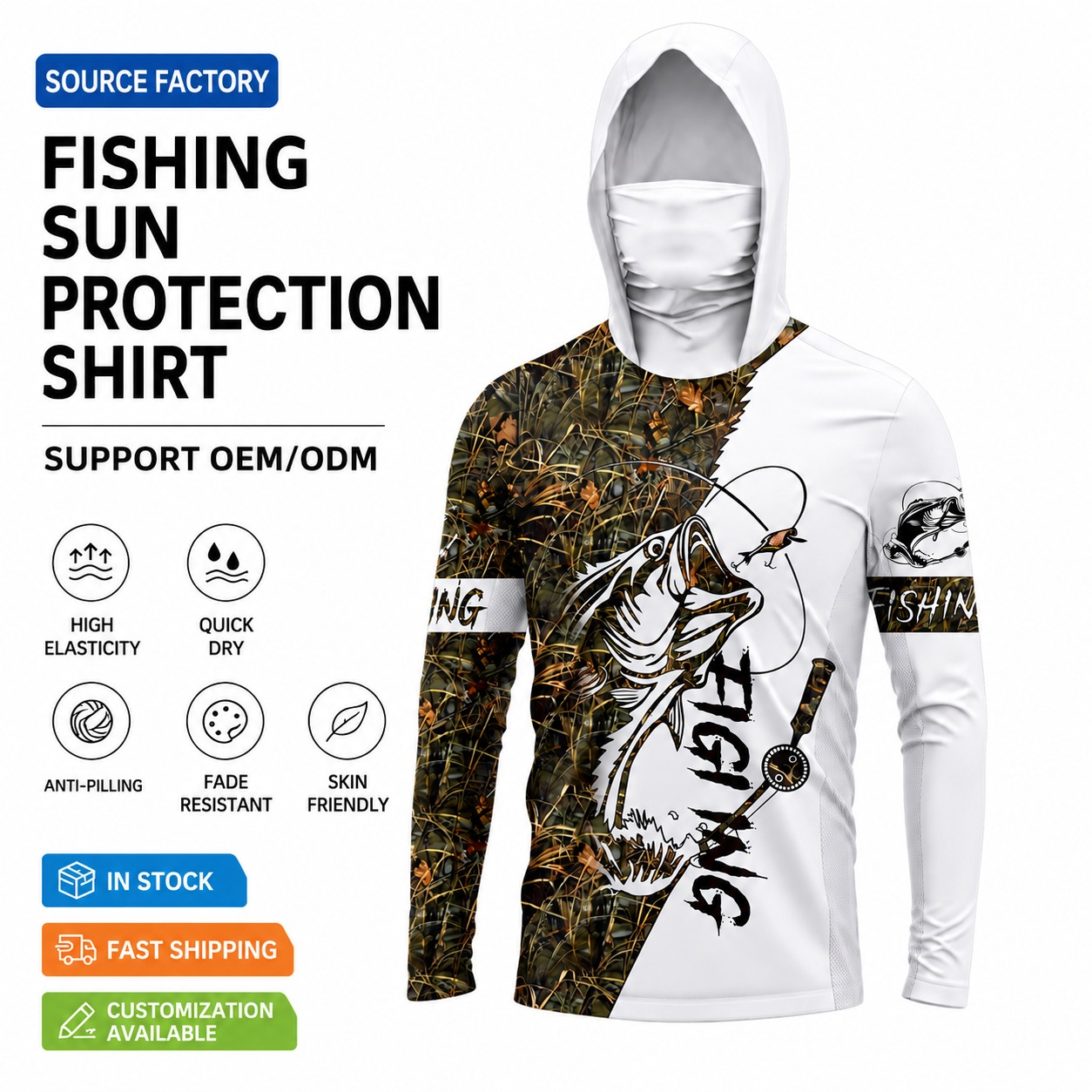 MALFC 1PC Мужская рубашка с ка – обзор и цена Fishing Shirt Uv Protection