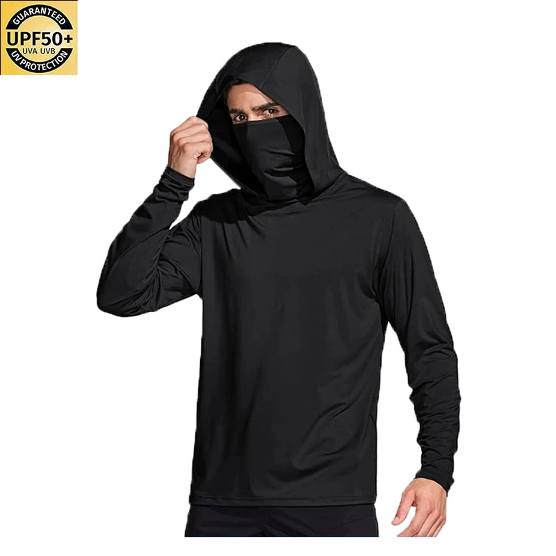 Мужская однотонная рубашка с к – обзор и цена Fishing Mask Sun Protection